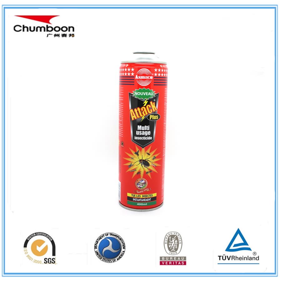 Empty aerosol can for insecticide